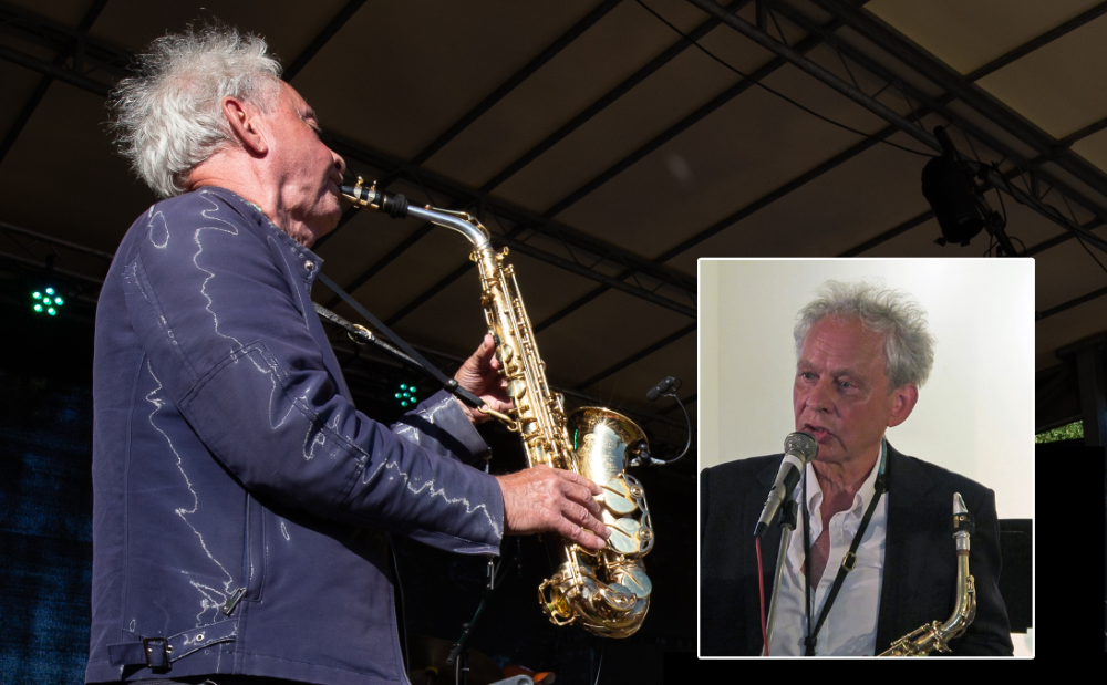 Musiker Kasten Vogel spiller saxofon