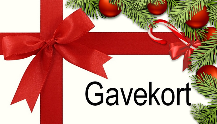 gavekort med julepynt